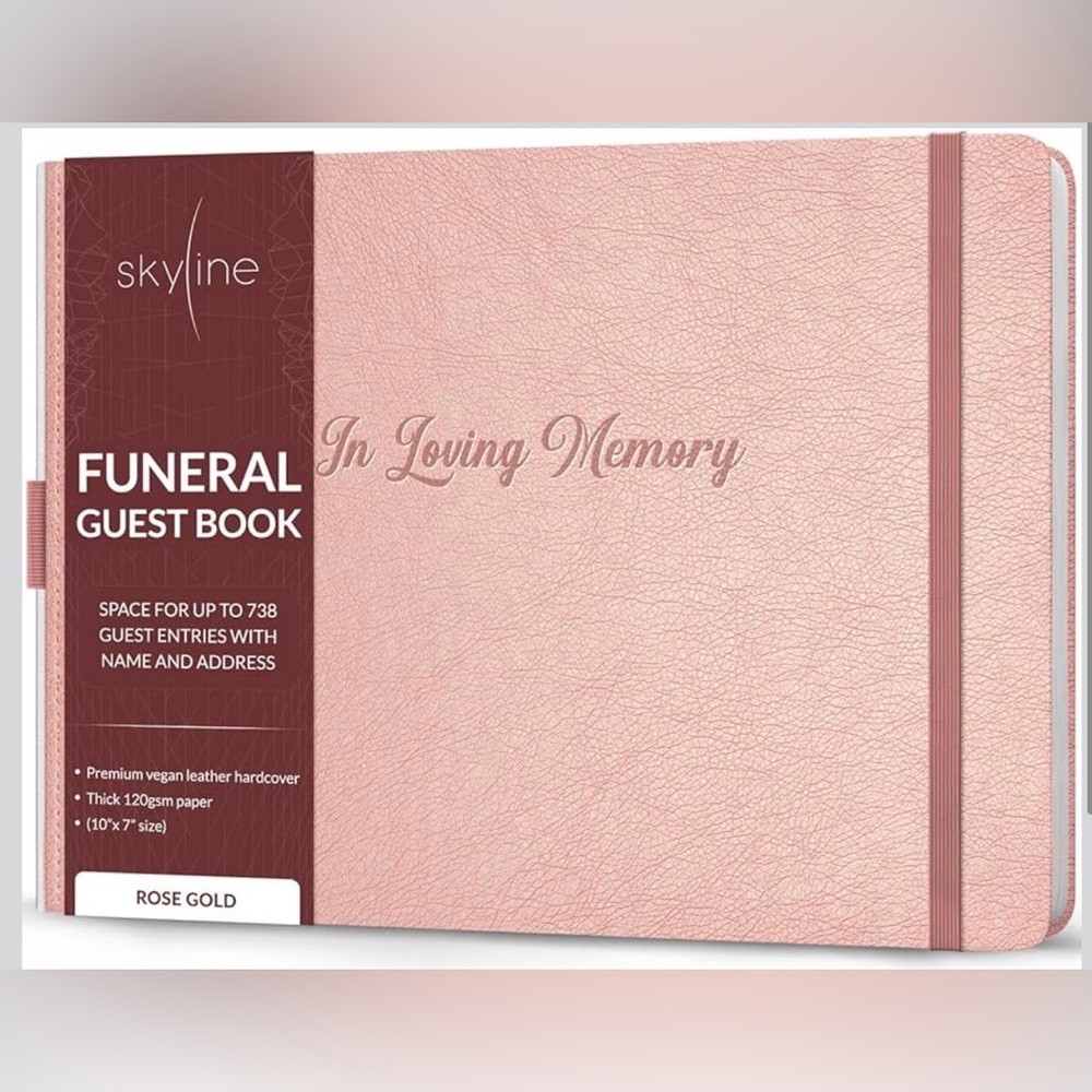 Skyline Funeral Guest Book for‎ Memorial & Funeral Services – In Loving Memory